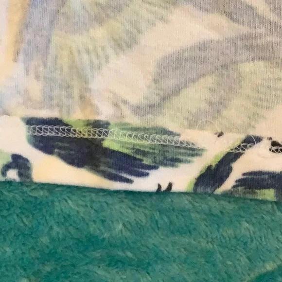 Tropical Parrots Long Sleeved Tee Shirt Plus Size 2X Karen Scott Resale - Picture 6 of 14